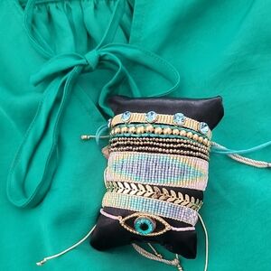 SANTO PECADO Turquoise Bracelet Set of 7